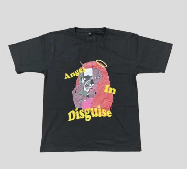 Angel in Disguise Tee front black