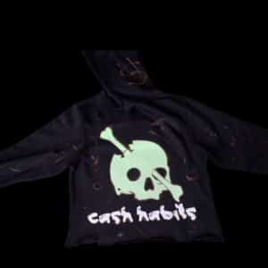 cash habits zombie hoodie