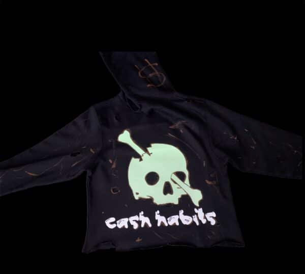 cash habits zombie hoodie